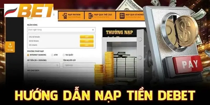 Nạp tiền Debet bằng phương thức chuyển khoản ngân hàng