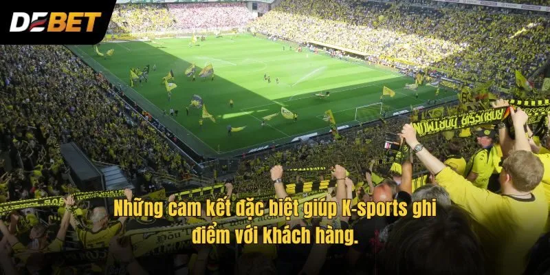 Những cam kết đặc biệt giúp K-sports ghi điểm với khách hàng.